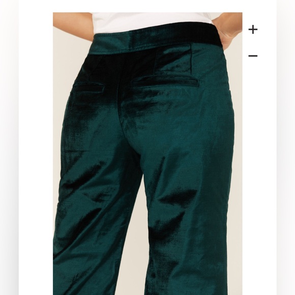 Free People Velvet Wideleg Pants - Picture 4 of 5